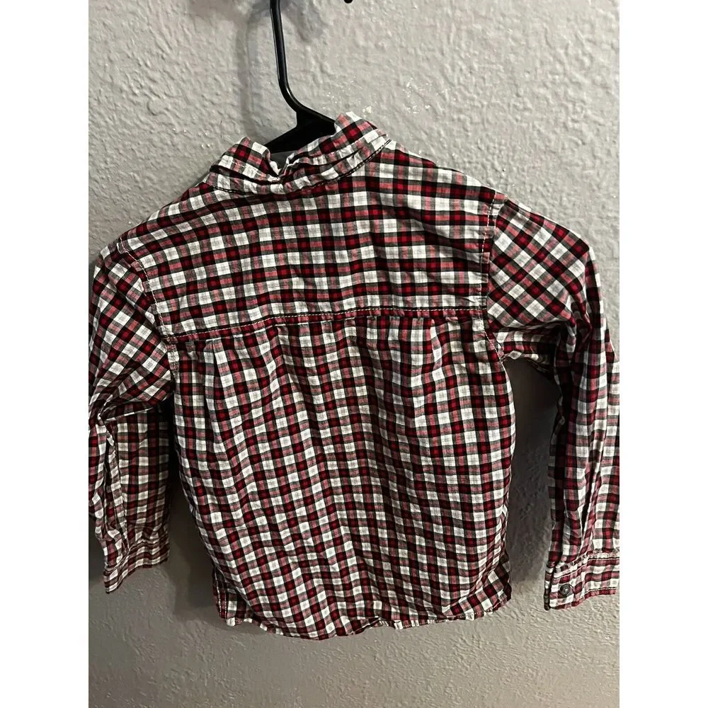 Boys Oshkosh b gosh long‎ sleeve button up shirt size 8